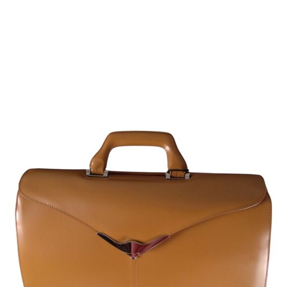 Samsonite Black Label Bayamo Doctor's Bag Briefcase Butterscotch - Picture 3 of 10